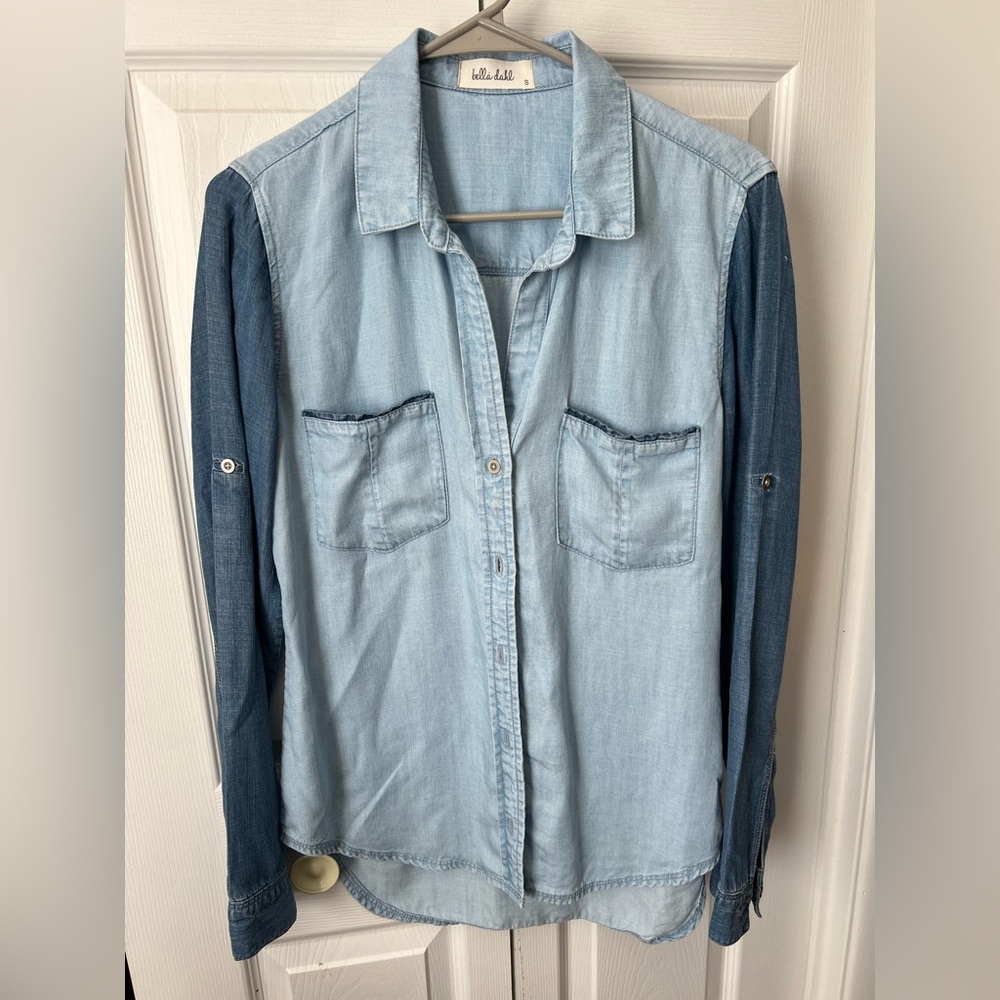 Bella Dahl Sky Blue Blouse